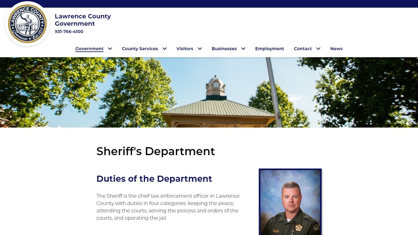 Sheriff's Department - Lawrence County, TN Government