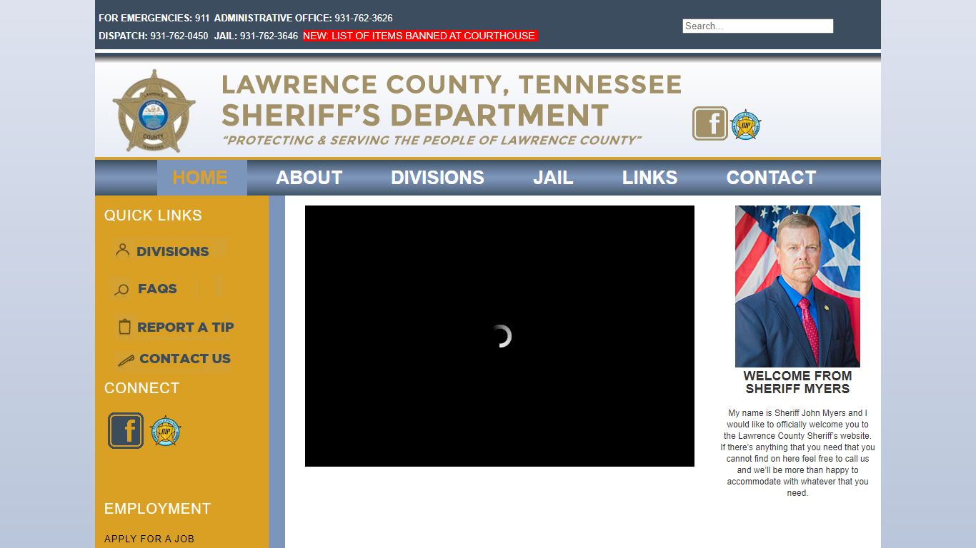 Lawrence County, Tennessee Sheriff's Department - HOME